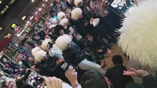 UFC 223: Khabib Nurmagomedov fans dance off after UFC 223 Victory