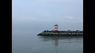 Afscheid op zee per schip vanuit Scheveningen 7 maart 2018