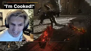 xQc Vs Maliketh Boss Fight - Elden Ring