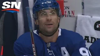 John Tavares All Smiles After Scoring First Goal At Home In Pre-season