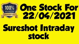 Best Intraday Stocks for Tomorrow | 22 April 2021 | Intraday Trading with Guaranteed Stocks