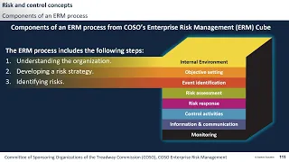 CRMA - COSO's Enterprise Risk Management ERM Cube