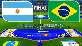 Brazil vs Argentina 2024 Final - Copa America - Full Match All Goals - eFootball gameplay - Neymar