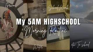 My Realistic 5AM Highschool Morning Routine || Jamyla Nicole