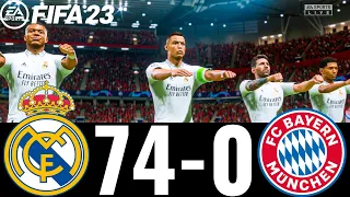 FIFA 23 - MESSI, RONALDO, MBAPPE, NEYMAR, ALL STARS- REAL MADRID 74-0 FC BAYERN MUNICH ! UCL FINAL !