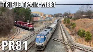 MLK Day Railfanning Raleigh, NC ft. a. Triple Train Meet, RJ Corman, & more!