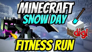 ❄️ Minecraft Snow Day❄️ Fitness Run | Brain Break | GoNoodle Inspired