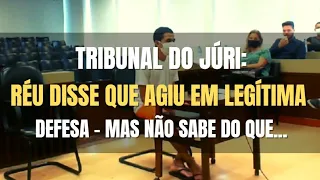 🔴 Tribunal do Júri - Rapaz disse que disparou em legítima defesa - porém, não sabe de que!