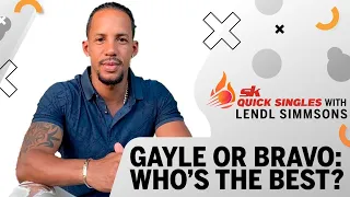 Chris Gayle or Dwayne Bravo: Who is the best T20 player? Lendl Simmons Answers | Quick singles