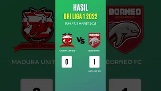 HASIL BRI LIGA 1 HARI INI - MADURA UNITED vs BORNEO FC - Klasemen BRI LIGA 1 2023 - LIVE STREAMING