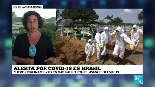 Informe desde Río: Brasil registra un récord diario de 1.910 muertes por Covid-19