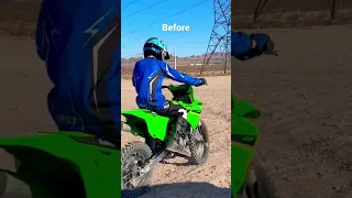 Dirtbike progress on Kx85 in 5 months check out my other vids #dirtbike #motocross #shorts #kawasaki