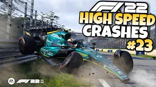 F1 22 HIGH SPEED CRASHES #23