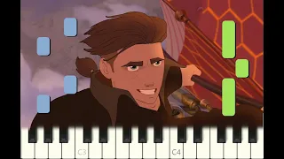 piano tutorial "I'M STILL HERE" from Treasure Planet, Disney, 2002, with free sheet music