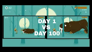 BIG HUNTER(БОЛЬШОЙ ОХОТНИК) | THE SMILODON BOSS DAY 1 VS DAY 100