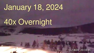 January 18, 2024 Upper Geyser Basin Overnight Streaming Camera Archive