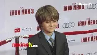 Ty Simpkins "Iron Man 3" World Premiere Red Carpet ARRIVALS April 24, 2013