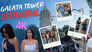 EXPLORING AROUND GALATA TOWER IN ISTANBUL | SEPTEMBER 2023 | 4K WALKING TOUR