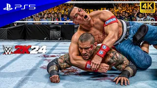 WWE 2K24 - John Cena vs. Randy Orton | Iron Man Match WWE Championship | PS5™ [4K60]