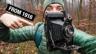 Shooting Panorama on Glass Dry Plates | 100+ year-old Kodak Brownie Camera | Landscape Photography