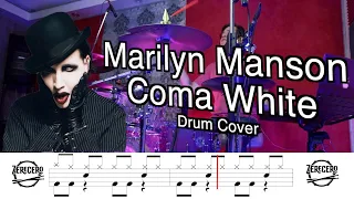 Marilyn Manson - Coma White | Drum Cover & Score | Hugo Zerecero