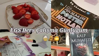 LGS Ders Çalışma Günlüğüm 🥳 8. sınıf konularına başladım!