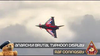 BRUTAL DISPLAY: BLACKJACK ANARCHY1 AGGRESSIVE TYPHOON DISPLAY CUT SHORT W/TECH ISSUE | RAF CONINGSBY