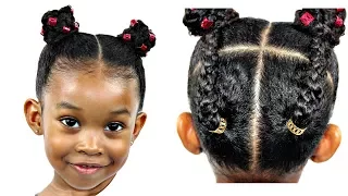 Hair Tutorial For Little Girls | Natural Hairstyles