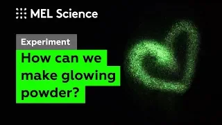How to make a glowing powder at home ("Homemade luminophore" experiment)