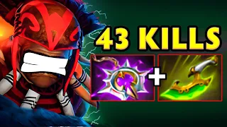 Insane Burst Damage Bloodseeker🔥43Kills Swift Blink + Nullifier Builds Dota 2