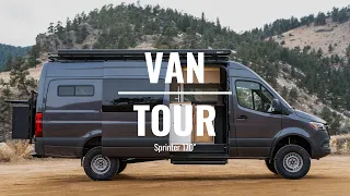 Custom Van Build (FULL TOUR) | Rossmönster | Sprinter 170" W/ Evictus Suspension Upgrade | 277