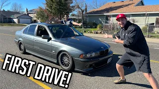 WE STRAIGHT PIPED THE 540I THEN CRASHED IT!