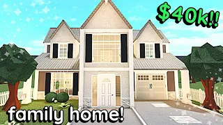 40k Bloxburg Family House Build: 2 Story Tutorial