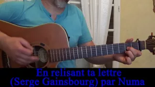 En relisant ta lettre (Serge Gainsbourg) reprise guitare voix 1961