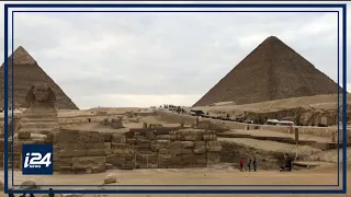 Découverte d'un couloir caché dans la Grande Pyramide de Gizeh en Égypte