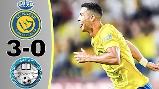 Al Nassr vs Al Akhdoud 3 - 0 highlights match All Goal 2023😈☠️💯#trending #football