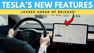 Tesla's New Bunch Of Features Leaked Ahead Of Release & More Updates!