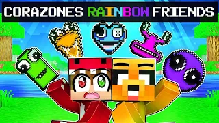 CORAZONES de RAINBOW FRIENDS ♥️😱 PASO MINECRAFT PERO RaptorGamer