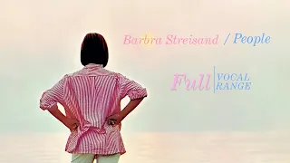 "People" Vocal Range E3-E5 | Barbra Streisand #barbrastreisand