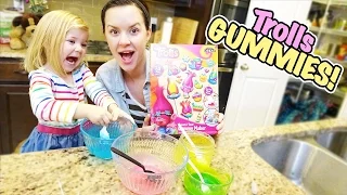 MAKING GUMMIES FROM THE MOVIE TROLLS!!