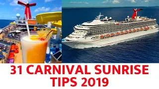 31 Carnival Sunrise Ship Tips (2019)