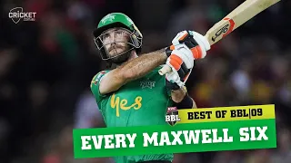 Max power - Every one of Glenn Maxwell's sixes | KFC BBL|09