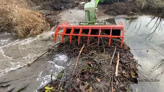 Beaver dam removal WITH MACHINE!