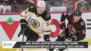 NHL Gives Austin Watson Two-Game Suspension For Hit On Bruins' Jack Ahcan