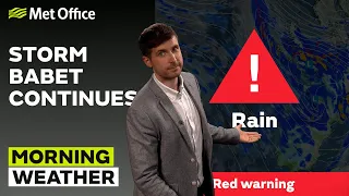 20/10/23 – Heavy, persistent rain continuing – Morning Weather Forecast UK – Met Office Weather