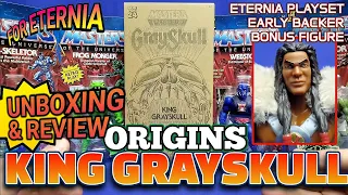 UNBOXING & REVIEW Origins KING GRAYSKULL Masters of the Universe Eternia Playset Action Figure!