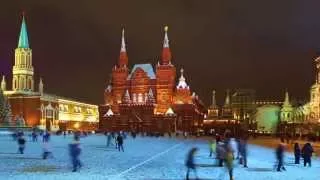 Best of Moscow in winter, New Year, Christmas time.