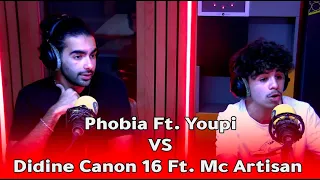 علاش  Phobia ft. Youpi ما مشاتش كيما Didine Canon 16 ft. Mc Artisan? [Rap LIVE]