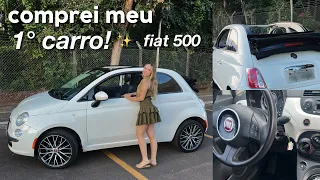 COMPREI MEU 1° CARRO!! conversível #fiat500