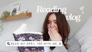 Reading Vlog | Read my april TBR with me 🤍⚡️🌻